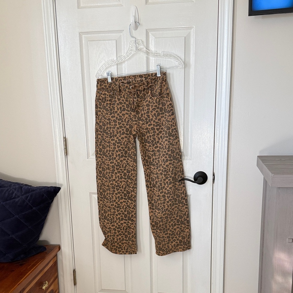 American Eagle Outfitters Leopard Print Jeans